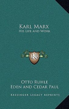 portada karl marx: his life and work