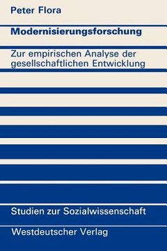portada Modernisierungsforschung: Zur Empirischen Analyse Der Gesellschaftlichen Entwicklung (in German)