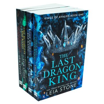 portada Kings of Avalier 4 Books Collection set by Leia Stone (The Last Dragon King, the Broken elf King, the Ruthless fae King & the Forbidden Wolf King)