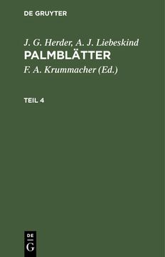 portada Palmblã Â¤Tter (German Edition) [Hardcover ] (in German)