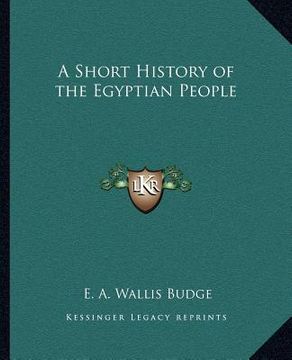 portada a short history of the egyptian people (en Inglés)