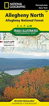 portada Allegheny North map [Allegheny National Forest] (National Geographic Trails Illustrated Map, 738) (en Inglés)