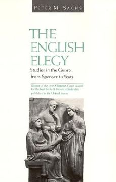 portada english elegy: studies in the genre from spenser to yeats (en Inglés)
