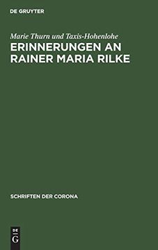 portada Erinnerungen an Rainer Maria Rilke (en Alemán)