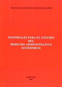 portada Materiales Para El Estudio Del Derecho Administrativo Económico