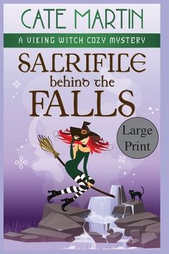 portada Sacrifice Behind the Falls: A Viking Witch Cozy Mystery (en Inglés)