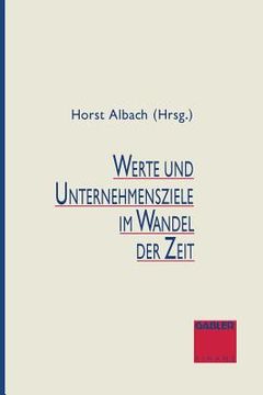 portada Werte Und Unternehmensziele Im Wandel Der Zeit (in German)