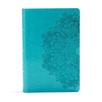 portada Kjv Large Print Personal Size Reference Bible, Teal Leathertouch Indexed (en Inglés)