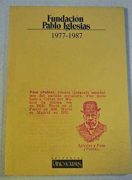 portada Fundación Pablo Iglesias, 1977-1987