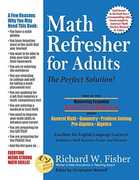 portada Math Refresher for Adults: The Perfect Solution (Mastering Essential Math Skills) (en Inglés)