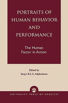 portada portraits of human behavior and performance: the human factor in action (en Inglés)