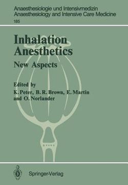 portada inhalation anesthetics: new aspects 2nd international symposium (en Inglés)