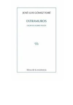 portada Extramuros. Escritos Sobre Poesia (in Spanish)