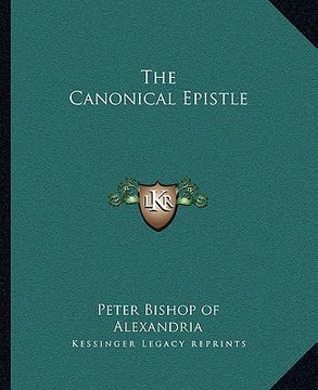 portada the canonical epistle (en Inglés)