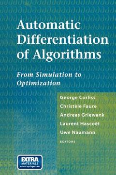 portada Automatic Differentiation of Algorithms: From Simulation to Optimization (in English)