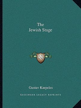 portada the jewish stage (en Inglés)