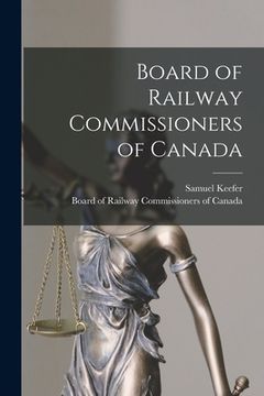 portada Board of Railway Commissioners of Canada (en Inglés)