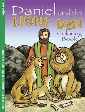 portada daniel and the lions' den: coloring book