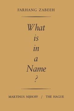 portada What is in a Name?: An Inquiry into the Semantics and Pragmatics of Proper Names (in English)