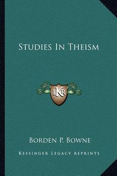 portada studies in theism (en Inglés)