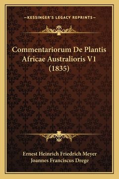 portada Commentariorum De Plantis Africae Australioris V1 (1835) (en Latin)