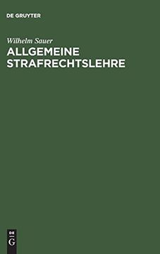 portada Allgemeine Strafrechtslehre (en Alemán)