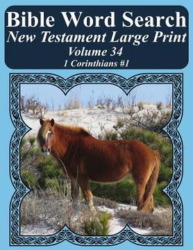 portada Bible Word Search New Testament Large Print Volume 34: 1 Corinthians #1 (en Inglés)