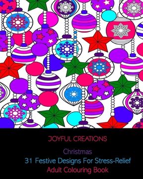 portada Christmas: 31 Festive Designs For Stress-Relief: Adult Colouring Book (in English)