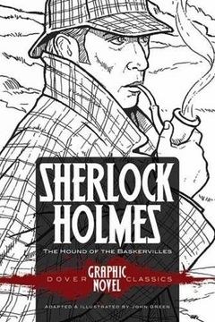 portada Sherlock Holmes the Hound of the Baskervilles (Dover Graphic Novel Classics) (Dover Graphic Novels) (en Inglés)
