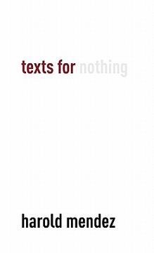 portada texts for nothing (in English)