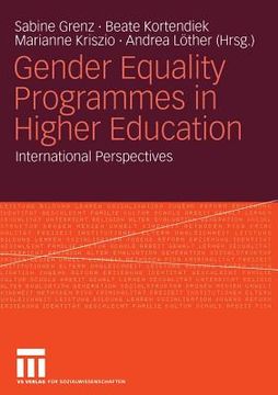 portada gender equality programmes in higher education: international perspectives