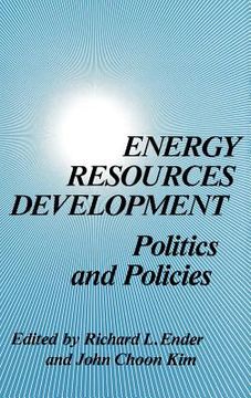 portada energy resources development: politics and policies (en Inglés)