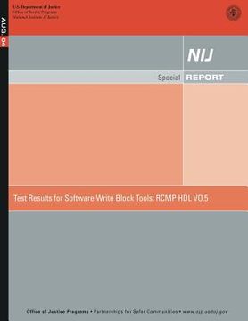 portada Test Results for Software Write Block Tools: Rcmp Hdl Vo.5 (en Inglés)