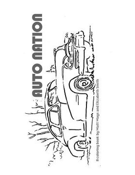 portada Auto Nation: A Coloring Book (en Inglés)