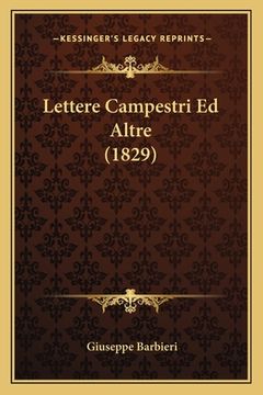 portada Lettere Campestri Ed Altre (1829) (en Italiano)