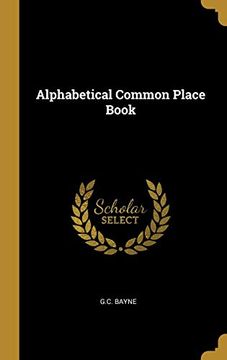 portada Alphabetical Common Place Book (en Inglés)