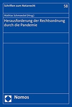 portada Herausforderung der Rechtsordnung Durch die Pandemie (en Alemán)