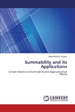 portada Summability and Its Applications