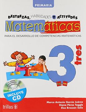 portada destrezas, habilidades y actitudes matemáticas 3 incluye cd