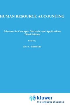 portada Human Resource Accounting: Advances in Concepts, Methods and Applications (in English)