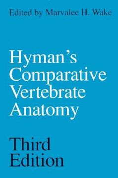 portada hyman's comparative vertebrate anatomy (en Inglés)