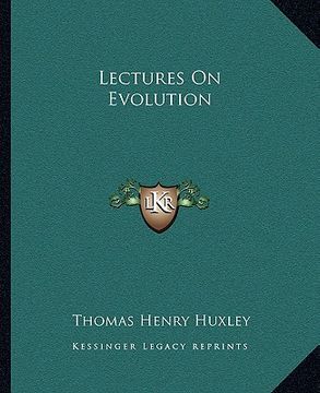 portada lectures on evolution (en Inglés)