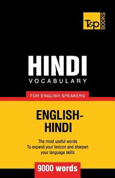 portada Hindi vocabulary for English speakers - 9000 words (en Inglés)