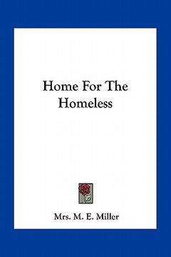 portada home for the homeless (en Inglés)