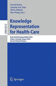 portada knowledge representation for health-care (en Inglés)