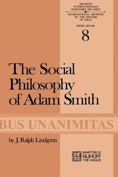 portada The Social Philosophy of Adam Smith