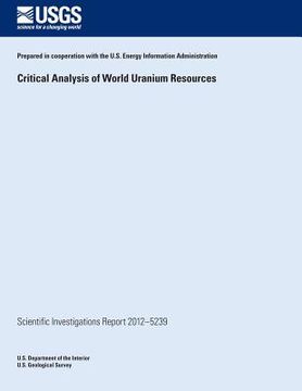portada Critical Analysis of World Uranium Resources
