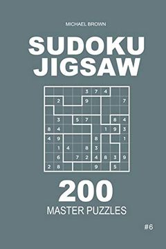portada Sudoku Jigsaw - 200 Master Puzzles 9x9 (Volume 6) (en Inglés)