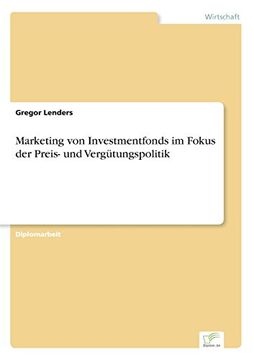 portada Marketing von Investmentfonds im Fokus der Preis- und Vergütungspolitik (German Edition)