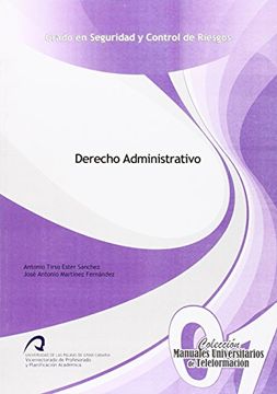 portada Derecho administrativo (Manuales Universitarios de Teleformación: Grado en Seguridad y Control de Riesgos)